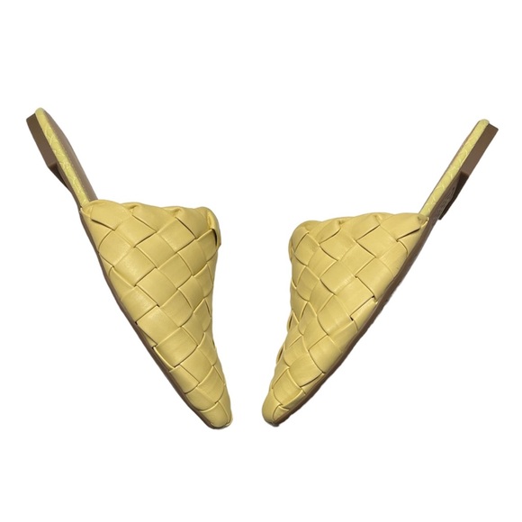 NEW Circus by Sam Edelman Olena Woven Mules size 8.5 Yellow - Picture 6 of 11